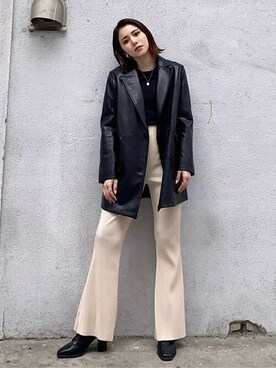 「EGOIST（エゴイスト）のアイテム」を使った、EGOIST staffさん（レディース・159cm）の冬コーディネート