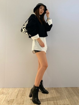 「EGOIST（エゴイスト）のアイテム（アクセサリー）」を使った、EGOIST staffさん（レディース・160cm）の冬コーディネート
