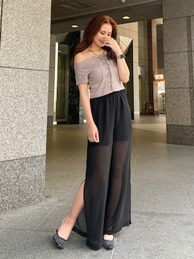 「EGOIST（エゴイスト）のアイテム（アクセサリー）」を使った、EGOIST staffさん（レディース・161cm）の夏コーディネート