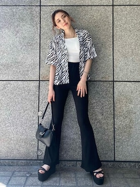 「EGOIST（エゴイスト）のアイテム（キャミソール）」を使った、EGOIST staffさん（レディース・159cm）の夏コーディネート