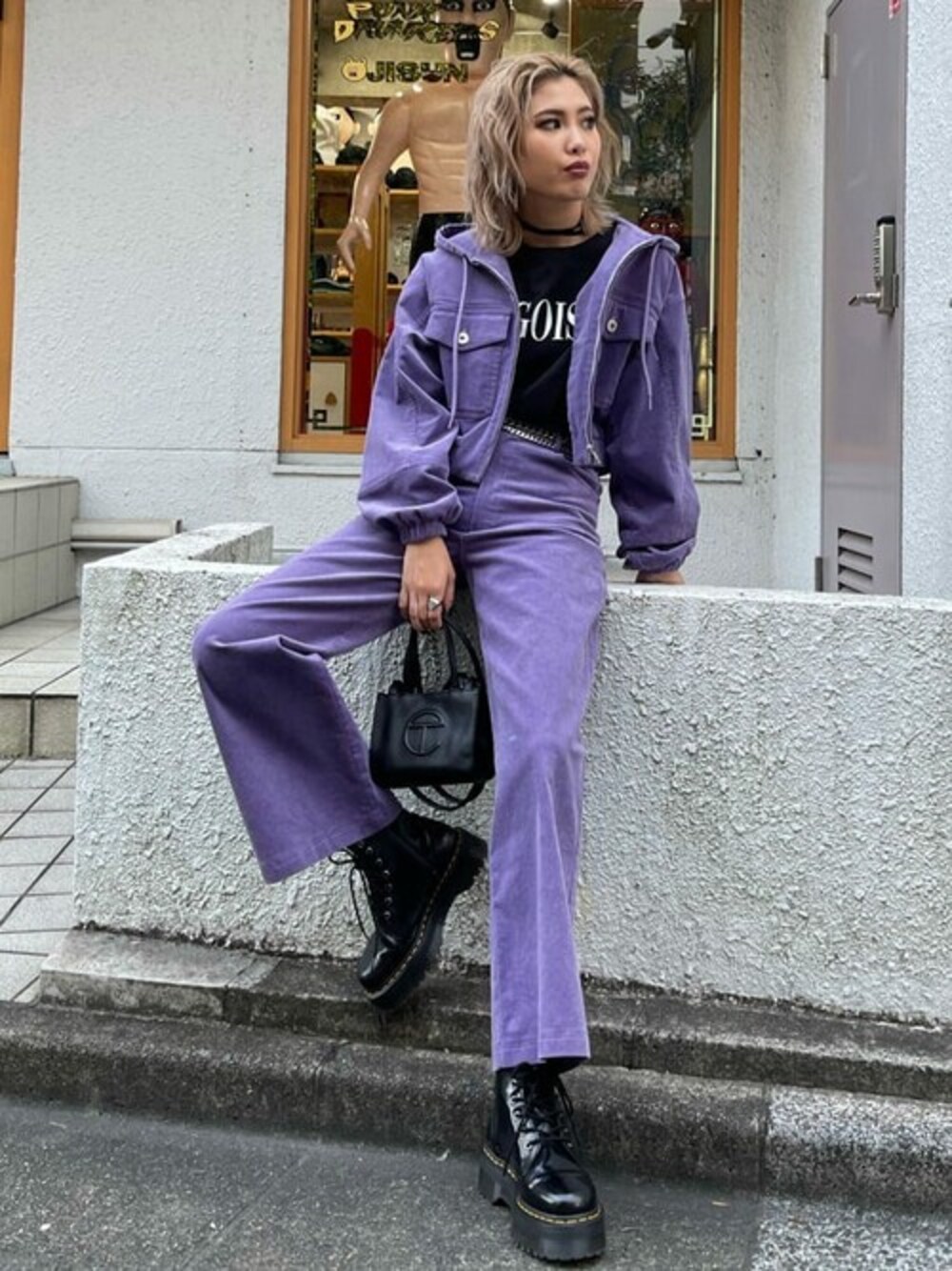 エゴイスト　ブラック　カットソー　F 渋谷109 エゴイストブラックカットソーF 渋谷109