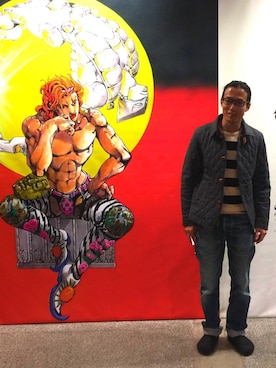 「荒木飛呂彦」｜Jun Wuさん（メンズ・173cm）の冬コーディネート