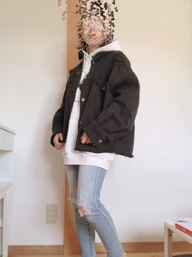 パーカーを使った ジーパン のレディース人気ファッションコーディネート Wear