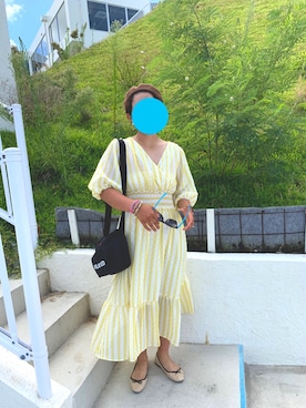 「沖縄」｜「アイテム（バレエシューズ）」を使った、茉莉愛さん（レディース・166cm）の秋コーディネート