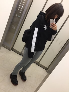 m o e○▲□さん（レディース・161cm）の冬コーディネート