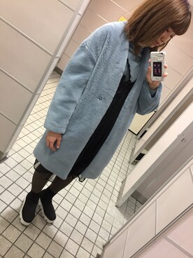 「UNIF（ユニフ）のアイテム（ブーツ）」を使った、m o e○▲□さん（レディース・161cm）の春コーディネート