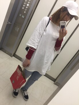 m o e○▲□さん（レディース・161cm）の春コーディネート