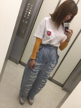 「Another Edition」｜「アイテム（ローファー）」を使った、m o e○▲□さん（レディース・161cm）の春コーディネート