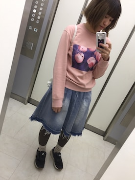 m o e○▲□さん（レディース・161cm）の春コーディネート