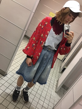 m o e○▲□さん（レディース・161cm）の春コーディネート