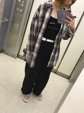 m o e○▲□さん（レディース・161cm）の春コーディネート