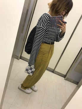 m o e○▲□さん（レディース・161cm）の夏コーディネート