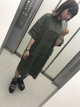 「IamI in fact…」｜「アイテム（ワンピース/ドレス）」を使った、m o e○▲□さん（レディース・161cm）の夏コーディネート