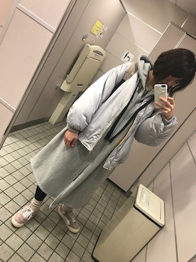 「FIG&VIPER（フィグアンドバイパー）のアイテム（MA-1）」を使った、m o e○▲□さん（レディース・162cm）の春コーディネート