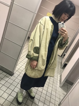 「軍物」｜「アイテム（その他）」を使った、m o e○▲□さん（レディース・162cm）の春コーディネート