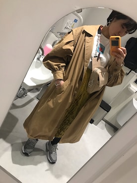 「STYLENANDA（スタイルナンダ）のアイテム（トレンチコート）」を使った、m o e○▲□さん（レディース・161cm）の春コーディネート