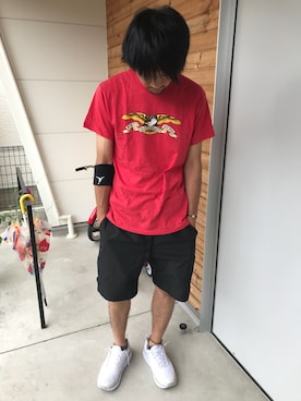 「ANTI HERO（アンタイヒーロー）のアイテム」を使った、ハヤさん（メンズ・172cm）の夏コーディネート