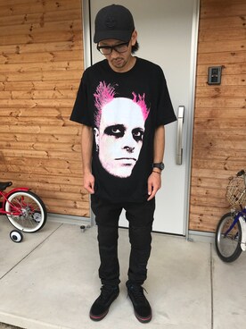 「Timberland（ティンバーランド）のアイテム（キャップ）」を使った、ハヤさん（メンズ・172cm）の夏コーディネート