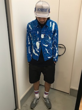 「シュプリーム」｜「アイテム（デニムジャケット）」を使った、ハヤさん（メンズ・172cm）の秋コーディネート