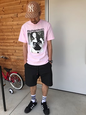「RICHARDSON（リチャードソン）のアイテム」を使った、ハヤさん（メンズ・172cm）の春コーディネート