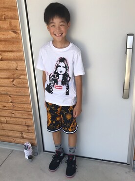 「NIKE（ナイキ）のアイテム（スニーカー、ブラック系）」を使った、ハヤさん（メンズ・172cm）の夏コーディネート