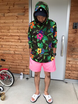 「POLO RALPH LAUREN（ポロ ラルフ ローレン）のアイテム（Tシャツ/カットソー、その他）」を使った、ハヤさん（メンズ・172cm）の夏コーディネート