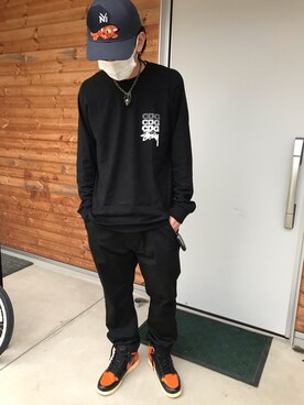 「プラスJ」｜「アイテム（キャップ）」を使った、ハヤさん（メンズ・172cm）の秋コーディネート