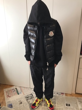 「MONCLER GENIUS（モンクレールジーニアス）のアイテム」を使った、ハヤさん（メンズ・172cm）の冬コーディネート