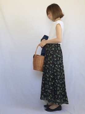 「SLOBE IENA（スローブイエナ）のアイテム（デニムジャケット）」を使った、chanpekoさん（レディース・153cm）の春コーディネート