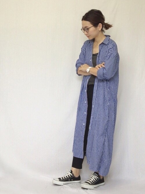 Chanpeko Americanaのシャツワンピースを使ったコーディネート Wear
