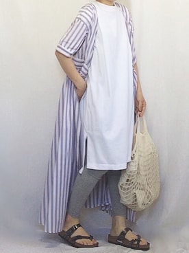 「ALLUMER（アリュメール）のアイテム（ワンピース/ドレス）」を使った、chanpekoさん（レディース・153cm）の春コーディネート