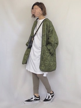 「ALLUMER（アリュメール）のアイテム（ワンピース/ドレス）」を使った、chanpekoさん（レディース・153cm）の秋コーディネート