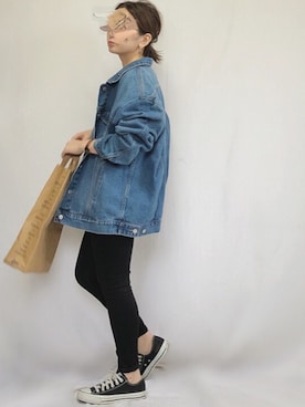 「CIBRE（シブレ）のアイテム」を使った、chanpekoさん（レディース・153cm）の秋コーディネート