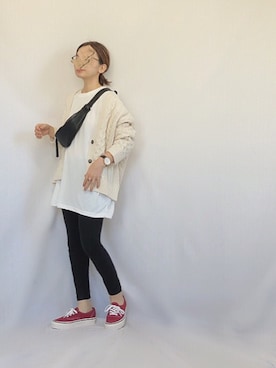 「Aco Design（アコデザイン）のアイテム」を使った、chanpekoさん（レディース・153cm）の冬コーディネート