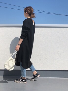 「ALLUMER（アリュメール）のアイテム（ワンピース/ドレス）」を使った、chanpekoさん（レディース・153cm）の春コーディネート