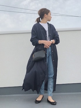 「KBF+」｜「アイテム（その他アウター）」を使った、chanpekoさん（レディース・153cm）の春コーディネート
