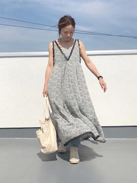 「Sheson（シーズン）のアイテム（ワンピース/ドレス）」を使った、chanpekoさん（レディース・153cm）の春コーディネート