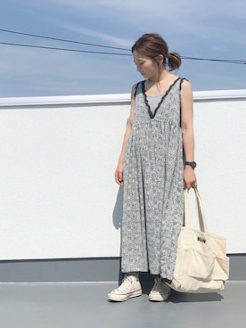 「Sheson（シーズン）のアイテム（ワンピース/ドレス）」を使った、chanpekoさん（レディース・153cm）の春コーディネート