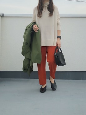 「JOURNAL STANDARD relume（ジャーナルスタンダード　レリューム）のアイテム（モッズコート）」を使った、chanpekoさん（レディース・153cm）の秋コーディネート