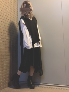 マナさん（レディース・153cm）の冬コーディネート