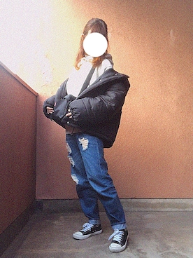 みさきさん（レディース・159cm）の冬コーディネート