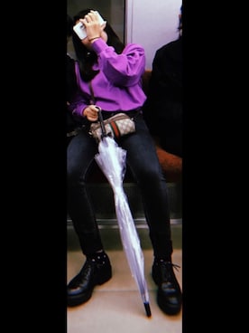 「GUCCI（グッチ）のGucci - Ophidia Gg Supreme Cross Body Mini Bag - Womens - Brown Multi（ショルダーバッグ）」を使った、ꪔ̤̮さん（レディース・149cm）の夏コーディネート