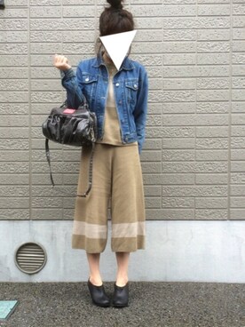 「スプリングSENSEOFPLACE」｜「アイテム（ブーティ）」を使った、yukahiroさん（レディース・160cm）の春コーディネート