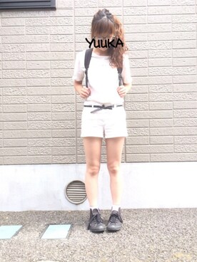 yukahiroさんの「ウィメンズ 3足セット ナイキ ソックス 3PPK WOMENS CUSHION QUARTER SOCKS SX4733」を使ったコーディネート