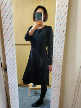 「theory（セオリー）のアイテム（ワンピース/ドレス）」を使った、ay1470630さん（レディース・152cm）の春コーディネート
