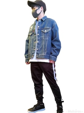 「adidas（アディダス）のグランド コート ベース [Grand Court Base Shoes] アディダス（スニーカー）」を使った、楓🐾さん（メンズ・156cm）の春コーディネート