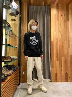 「ロイヤルフラッシュ」｜「アイテム（スウェット）」を使った、ゆうきさん（メンズ・174cm）の秋コーディネート