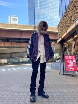 「ロイヤルフラッシュ」｜「アイテム（ブーツ）」を使った、ゆうきさん（メンズ・174cm）の秋コーディネート
