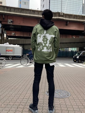 「Saturdays NYC（サタデーズ ニューヨークシティ ）のアイテム（パーカー）」を使った、ゆうきさん（メンズ・174cm）の秋コーディネート