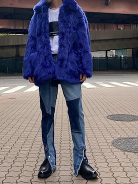 「ロイヤルフラッシュ」｜「アイテム（ブーツ）」を使った、ゆうきさん（メンズ・174cm）の秋コーディネート